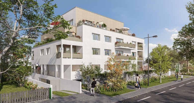 Achat / Vente immobilier neuf Nantes quartier Bords de Sèvre à 10 min à pied des Roches Vertes (44000) - Réf. 8809