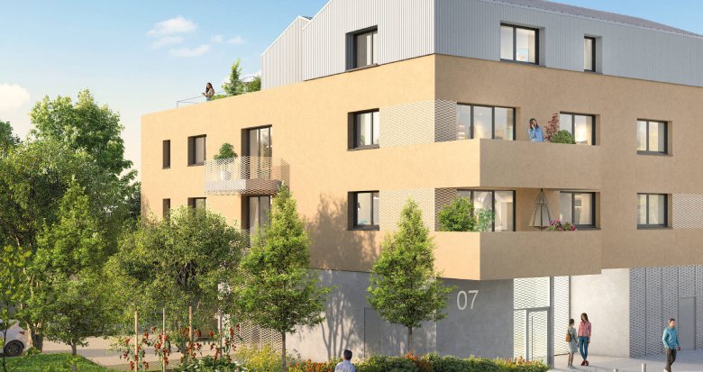 Achat / Vente immobilier neuf Saint-Herblain à 3 min de l’arrêt de bus ligne 91 (44800) - Réf. 9568