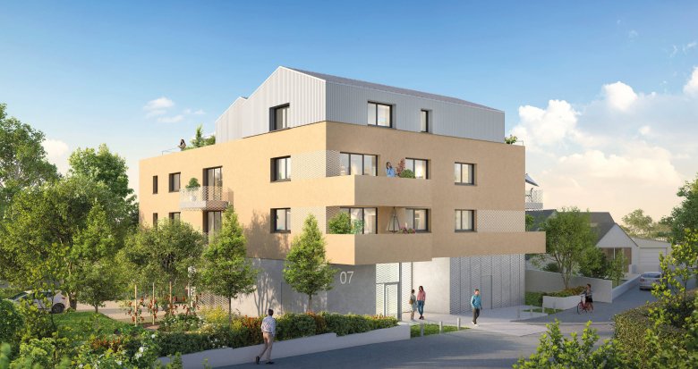 Achat / Vente immobilier neuf Saint-Herblain à 3 min de l’arrêt de bus ligne 91 (44800) - Réf. 9568